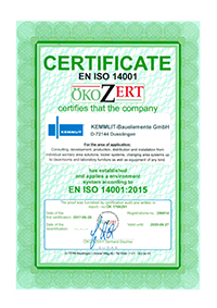 ISO 14001 Certificate